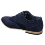 Mens Suede Leather Brogues Smart Casual Red Brown Navy Black Laced Shoes Retro - Knighthood Store