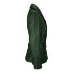 Trench mi-long en cuir véritable pour femme, couleur beige, noir, bleu sarcelle, vert - Knighthood Store