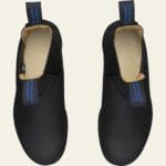 Blundstone 566 Stivaletti Chelsea in pelle termica nera, modello slip-on retrò in nabuk nero - Knighthood Store