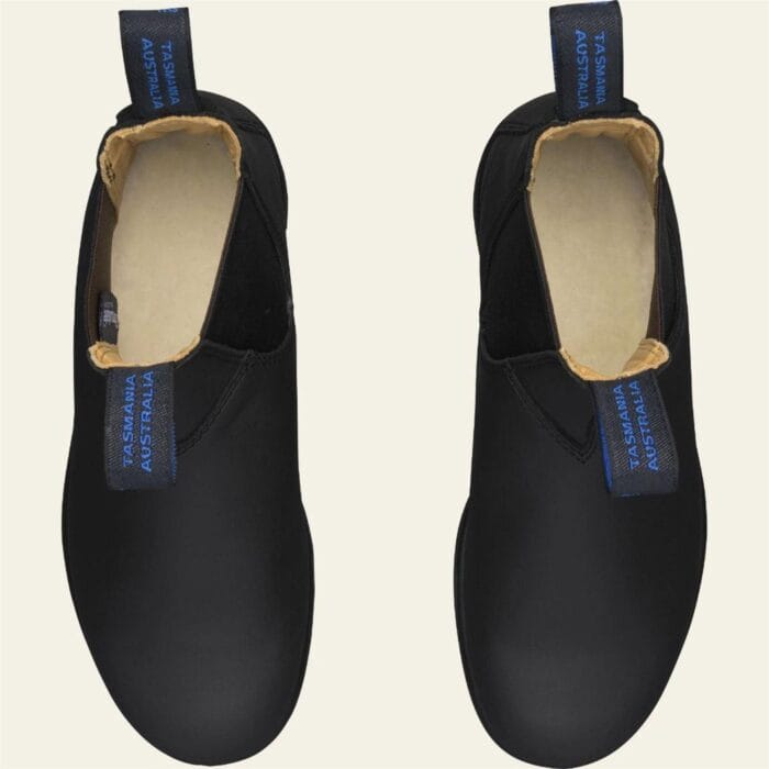Blundstone 566 Stivaletti Chelsea in pelle termica nera, modello slip-on retrò in nabuk nero - Knighthood Store