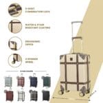 Luggage Suitcase Travel Bag Carry On Hand Cabin Check in Hard-Shell 4 Spinner Wheels Trolley Set | Vintage - Image 163