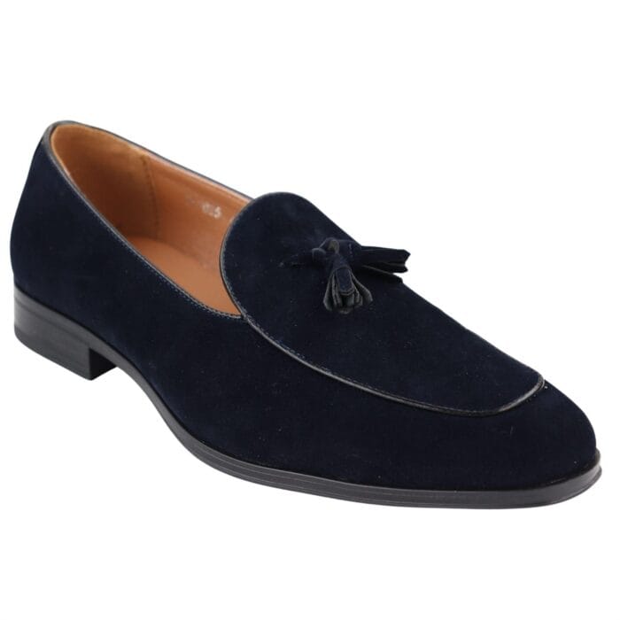 Herren Wildleder-Loafer, elegant, lässig, mit Quaste, Mokassins, Schlupfschuhe - Knighthood Store