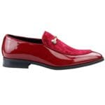 Mocassins pour homme, doublés en cuir, à enfiler, en velours, chaussures habillées, noires, bleues et rouges - Knighthood Store