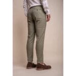 Mens Sage Green Linen 2 Piece Summer Suit - Knighthood Store