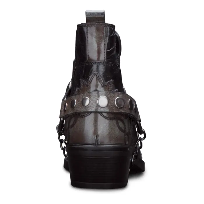 Mens Ankle Cowboy Boots Premium Real Leather Vintage Wincklepickers Riding Dancing Boots Cuban Heel - Image 4