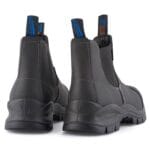 Botas Chelsea Blundstone 910 de cuero negro con punta de acero y botines de seguridad resistentes - Knighthood Store