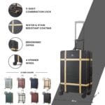 Luggage Suitcase Travel Bag Carry On Hand Cabin Check in Hard-Shell 4 Spinner Wheels Trolley Set | Vintage - Image 150