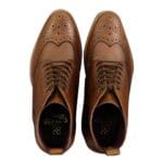 Botines Brouge informales elegantes para hombre, de cuero con cordones, estilo Peaky Blinders, años 20 - Knighthood Store