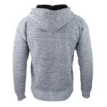 Chaqueta con capucha para hombre, forro polar, tejido de punto, cálida, informal, con cremallera, para invierno - Knighthood Store