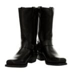 Unisex Real Leather Hi Biker Boots Rock Punk Grinders Buckle Cowboy Riding - Knighthood Store