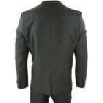 Abito da uomo in lana 3 pezzi, tweed, verde oliva e nero, vestibilità classica su misura - Knighthood Store