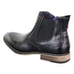 Botas brogue para hombre, sin cordones, con cremallera, estilo clásico de los años 20, estilo Gatsby, anteojeras de cuero - Knighthood Store