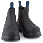 Botas Chelsea Blundstone 910 de cuero negro con punta de acero y botines de seguridad resistentes - Knighthood Store