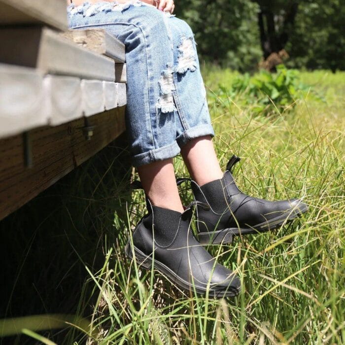 Bottines Chelsea Blundstone 558 Classic doublées en cuir noir, style vintage classique - Knighthood Store