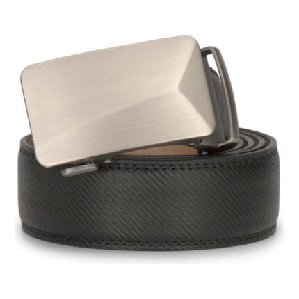 Mens Leather Belt Ratchet Trouser Jeans Dress 35MM Trim to Fit Any Size - Knighthood Store