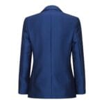 Boys 3 Piece Shiny Blue Wedding Party Suit Tailored Fit Smart Formal - Knighthood Store