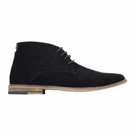 Mens Suede Ankle Boots Chelsea Laced Real Leather Lined Italian Design Smart Casual - Knighthood Store