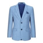 Boys 3 Piece Suit Sky Blue Light Wedding Party Christening Smart Formal - Knighthood Store
