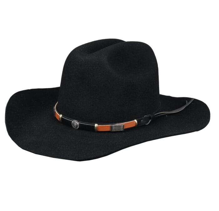 Chapeau de cowboy pour homme 100% en feutre de laine à large bord - Knighthood Store