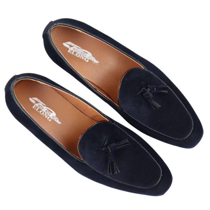 Herren Wildleder-Loafer, elegant, lässig, mit Quaste, Mokassins, Schlupfschuhe - Knighthood Store