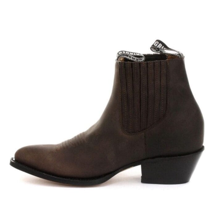 Stivaletti da cowboy da uomo Grinders Maverick in vera pelle, stile western cubano da equitazione - Knighthood Store