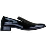 Mocassini da guida da uomo, in vernice lucida, eleganti, casual, bianchi e neri - Knighthood Store