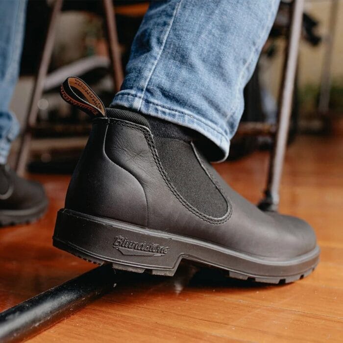Bottes basses en cuir noir Blundstone 2039, style vintage et confortable - Knighthood Store