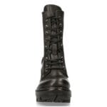 Botas de plataforma New Rock para mujer, lisas, metálicas, militares, punk, góticas, NewTYRE07X-S1 - Knighthood Store