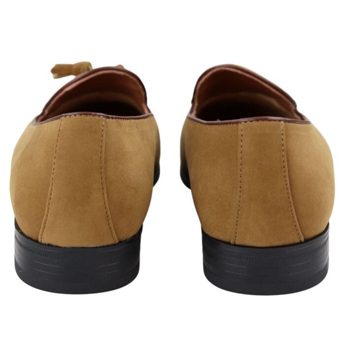 Herren Wildleder-Loafer, elegant, lässig, mit Quaste, Mokassins, Schlupfschuhe - Knighthood Store
