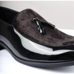 Herren-Loafer, Schlupfschuhe, Lederfutter, Quaste, Samtdetails, Lackleder, formeller Schuh - Knighthood Store
