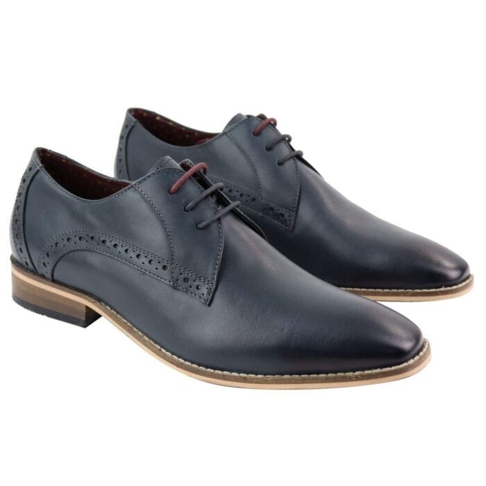 Scarpe Derby classiche da uomo in pelle con lacci, stile inglese, eleganti e casual - Knighthood Store