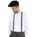 Bretelles de pantalon à rayures et carreaux vintage pour homme, style Gatsby Peaky Blinders des années 1920 - Knighthood Store
