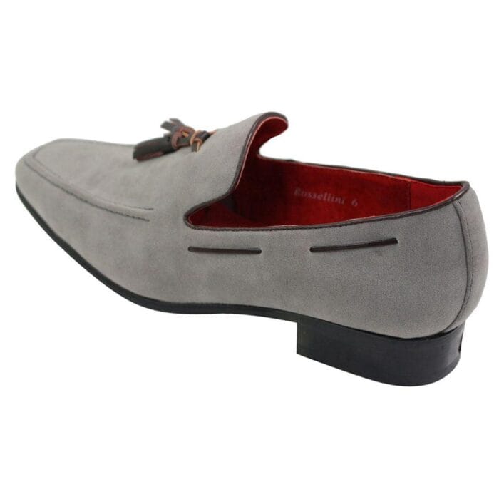 Mocassini da uomo in pelle scamosciata, scarpe da guida slip-on con nappe, eleganti e casual - Knighthood Store