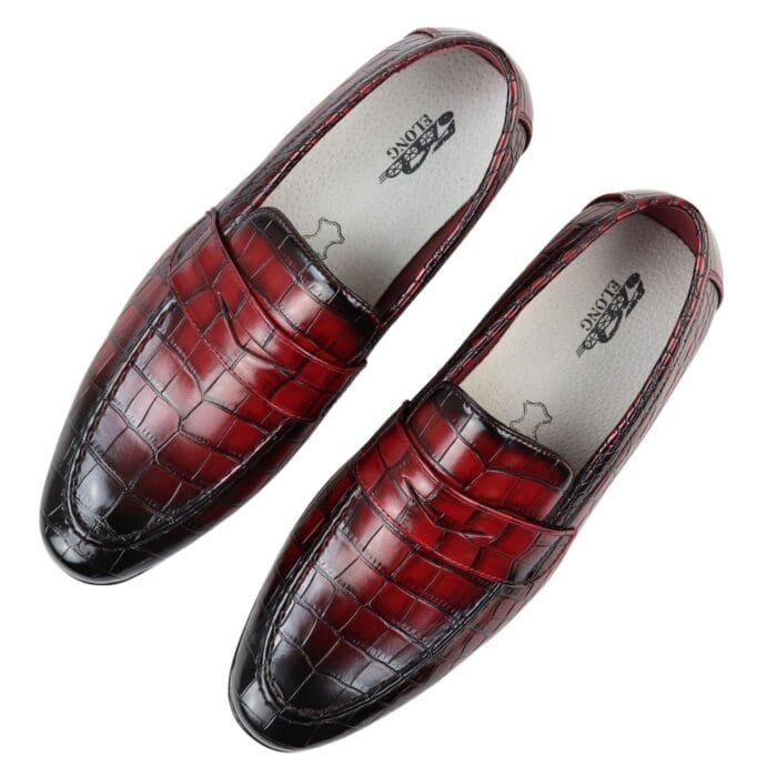 Mocassini da uomo in pelle, foderati, slip-on, eleganti, da indossare - Knighthood Store