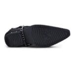 Zapatos de vaquero de cuero auténtico para hombre Wincklepickers, tacón cubano, cinturón de metal, estampado de cocodrilo occidental - Tienda Knighthood