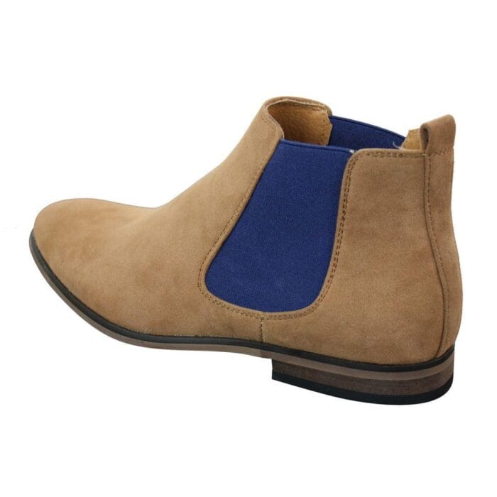 Herren-Stiefeletten zum Hineinschlüpfen aus italienischem Wildleder, elegant, lässig, Desert Chelsea, Händler - Knighthood Store