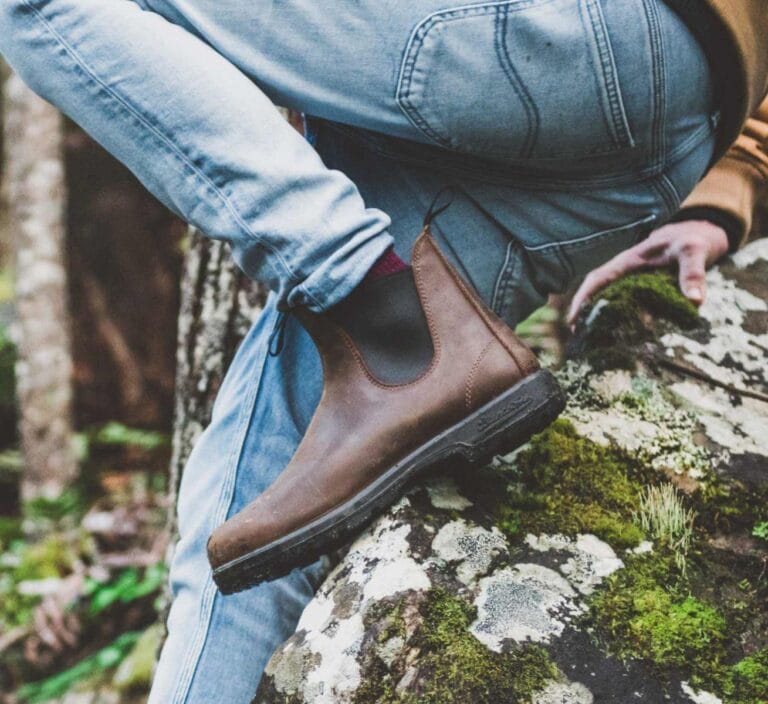 Blundstone 1477 Antique Brown Thermal Leather Chelsea Ankle Boots Retro Vintage - Knighthood Store