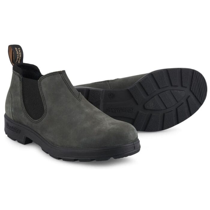 Blundstone 2035 Rustic Black - Stivali bassi in pelle stile retrò vintage slip-on - Knighthood Store