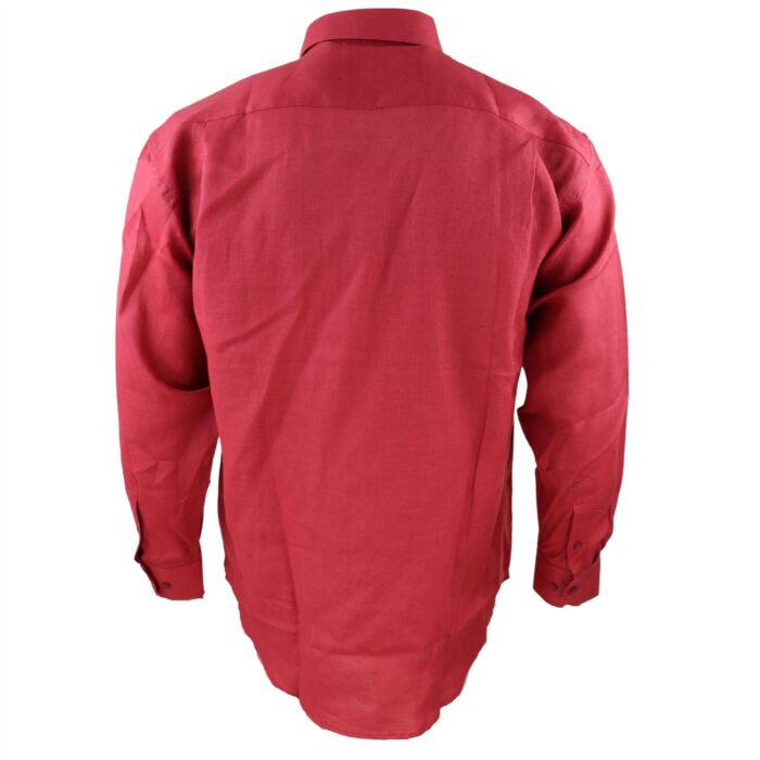 Mens Linen Summer Shirt Breathable Fabric Classic Full Sleeve - Knighthood Store
