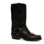 Unisex Real Leather Hi Biker Boots Rock Punk Grinders Buckle Cowboy Riding - Knighthood Store