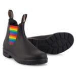 Bottines Chelsea Blundstone 2105 en cuir noir arc-en-ciel, à enfiler - Knighthood Store