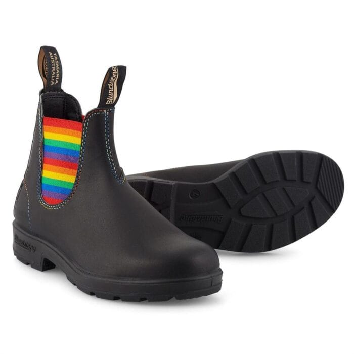 Botines Chelsea Blundstone 2105 de piel arcoíris negra, sin cordones - Tienda Knighthood