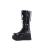 Botas de cuña hasta la rodilla Demonia TRASHVILLE 518, unisex, estilo gótico, punk, EMO, plataforma - Knighthood Store