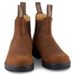 Bottines Chelsea Blundstone 562 Crazy Horse en cuir marron et nubuck beige classiques - Knighthood Store