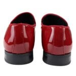 Mocassins pour homme, doublés en cuir, à enfiler, en velours, chaussures habillées, noires, bleues et rouges - Knighthood Store