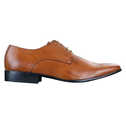 Mens Smart Casual Formal Laced Pointed Leather Shoes Wedding Prom Office Classic - Knighthood Store