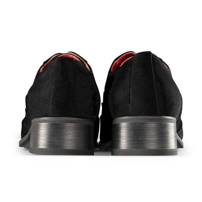 Zapatos de punta de metal para hombre, de ante, charol, con cordones, estilo vaquero, baile italiano - Knighthood Store