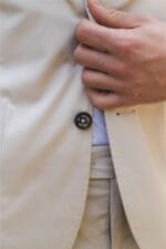 Costume d'été 2 pièces pour homme, beige, pour bureau, mariage, style décontracté, coupe italienne classique sur mesure - Knighthood Store