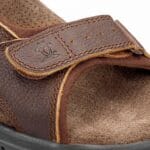Sandales Salton Basics C4 pour homme, chaussures d'été en cuir à bout ouvert - Knighthood Store