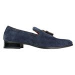 Mocassini da uomo in pelle scamosciata, scarpe da guida slip-on con nappe, eleganti e casual - Knighthood Store